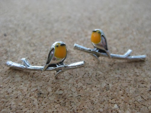 Robin branch earrings - robin,