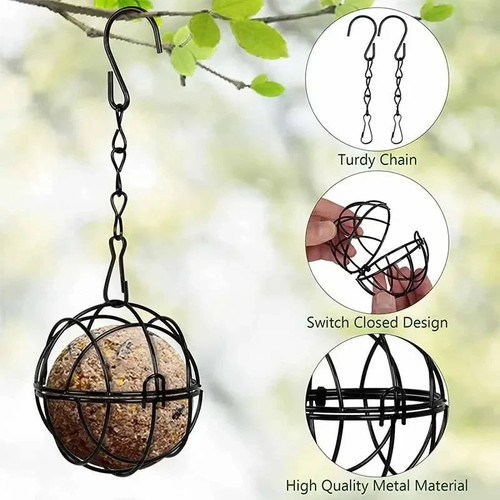 Metal suet fat - fat, ball