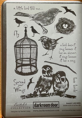 Dark room door love - room, birds