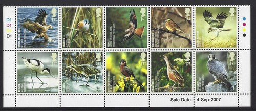 Great britain 2007 birds sale - great,